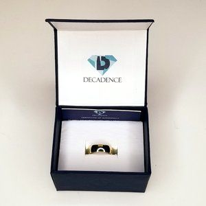 Decadence 14K Yellow Gold 6mm Polished Plain Wedding Band sz 8